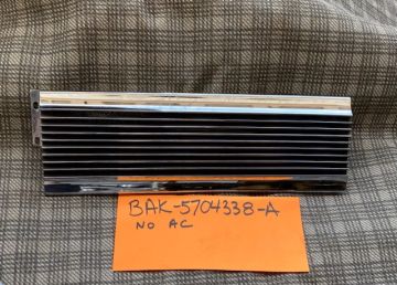 Dash Face Chrome, Center Position - NO AC- OEM