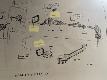 Pad Pair, Exterior Door Handle- NEW