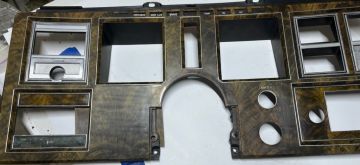 Dash Instrument Gauge Cluster Bezel Wood Grain