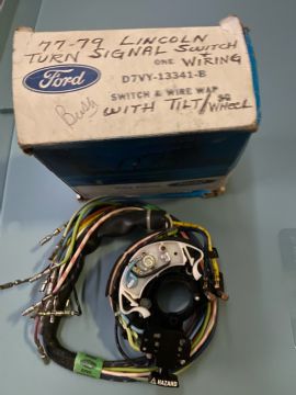 Switch and Mounting Plate, Turn Signal With Tilt- NOS
