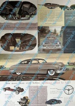 1950 Lincoln Cosmopolitan Foldable Dealer Advertising Brochure