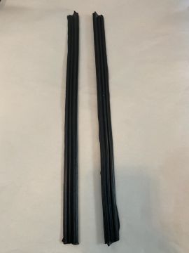 Weatherstrip, Vertical Rear Window Leading Edge- or 1/4 Window Vertical -Pair- NEW
