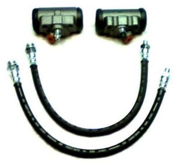 Front Brake Wheel Cylinder & Hose Kit Front- NEW