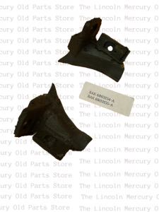 Weatherstrip, Front Upper Outside Windshield Convertible- Molding Bumper Pair- Boomerang Shape NEW