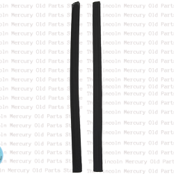 Weatherstrip, Vertical Leading Edge Rear Quarter Window Pair- NEW