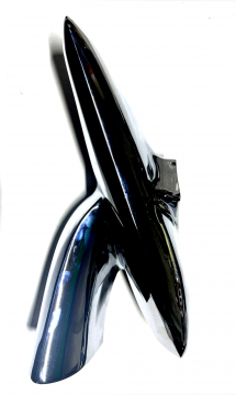 Molding Quarter Panel Rear Tail Fin Extension- LH Rechromed