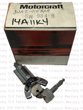Cylinder and Key Set, Ignition- With Tilt- NOS