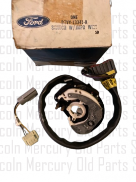 Turn Signal Switch and Mounting Plate with Jumper Wire, Turn Signal Fixed Column- NOS