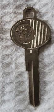 Key Blank, Round Head Ignition and Trunk Key Blank- NOS