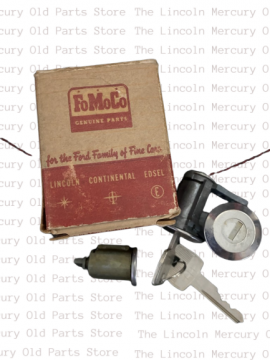 Cylinder and Lock Set with Lincoln Keys Door, Trunk - NOS