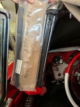 Weatherstrip, Front Body Upper Windshield A- Pillar Post- Pair NEW