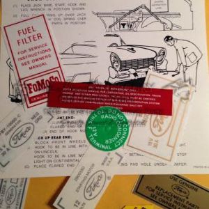 Engine Compartment Decal Kit