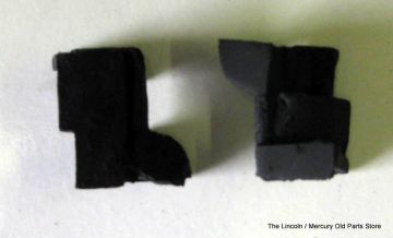 Weatherstrip, Front Window Upper Bumper / Stops- Pair- NEW