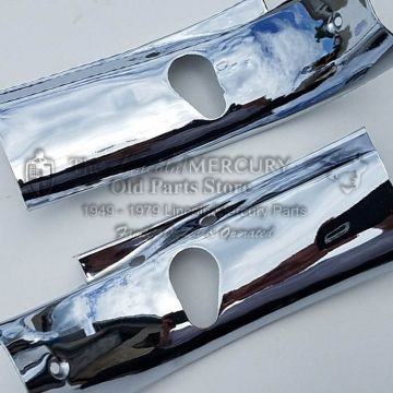 Visor Trim Header Panel Chrome Pair (Good Used Only)