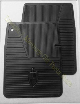 Floor Mat Set with Shield Emblem, Black- Accessory
