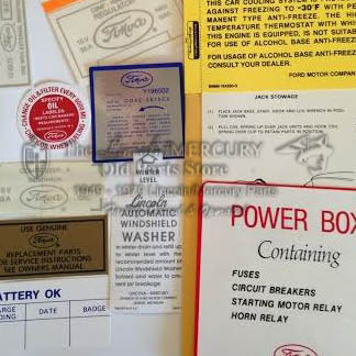 Engine Compartment Decal Kit