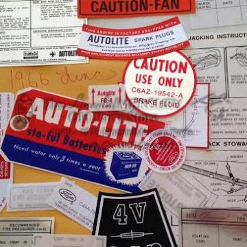 Engine Compartment Decal Kit- NEW