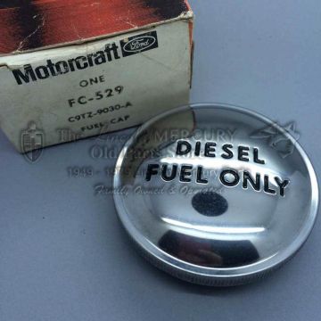 Fuel Tank Cap, Chrome 'Diesel Fuel Only'- NOS