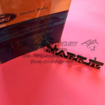 Nameplate, Mark IV Script- NOS