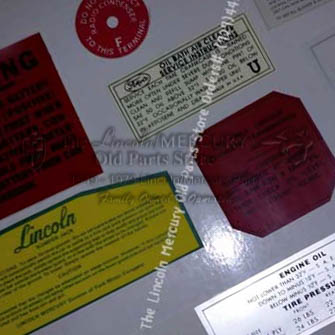 Decal Kit, Engine Compartment
