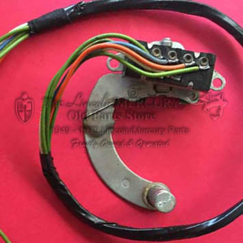 Switch, Turn Signal Switch, Wires  & Canceling Plate - Restored