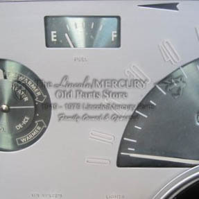 Speedo Speedometer Dash Face- SILVER- For Instrument Cluster- Tested OEM